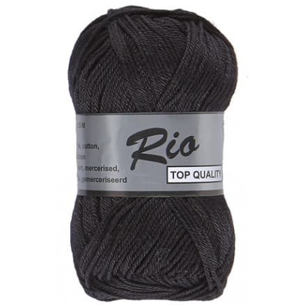 Lammy Rio Garn Unicolor 01 Svart