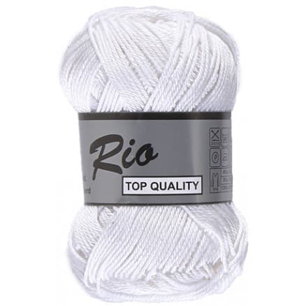 Lammy Rio Garn Unicolor 05 Vit