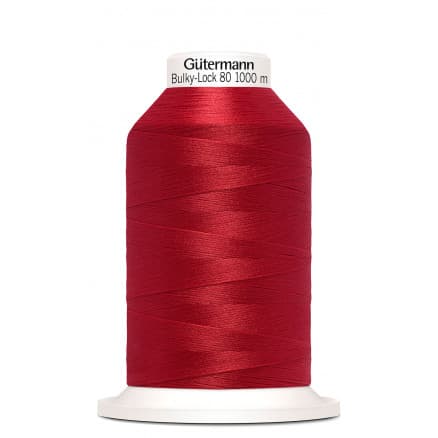 Gütermann Bulky-Lock 80 Sytråd Polyester 156 Röd - 1000m
