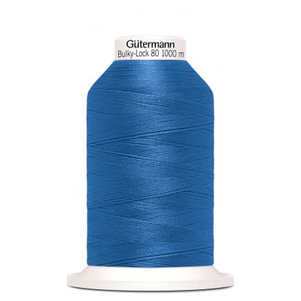 Gütermann Bulky-Lock 80 Sytråd Polyester 322 Blå - 1000m
