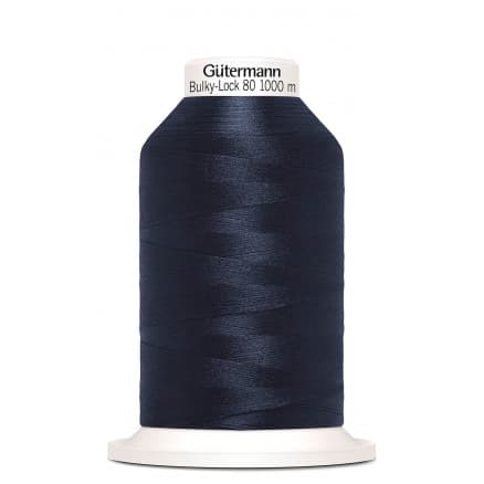 Gütermann Bulky-Lock 80 Sytråd Polyester 339 Mörkblå - 1000m