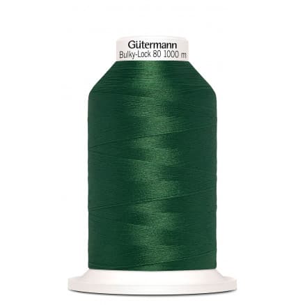 Gütermann Bulky-Lock 80 Sytråd Polyester 340 Grön - 1000m