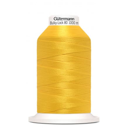 Gütermann Bulky-Lock 80 Sytråd Polyester 417 Gul - 1000m