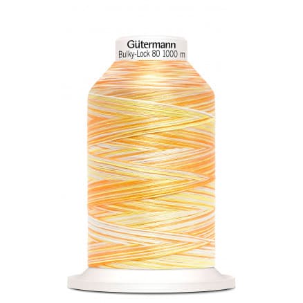 Gütermann Bulky-Lock 80 Multi Gul Sytråd Polyester 9914 - 1000m