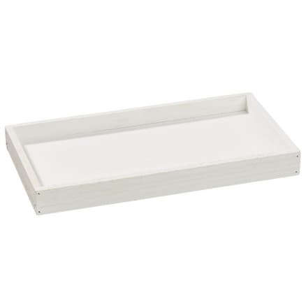 Träbricka Vit 30x16x3cm - 1 st