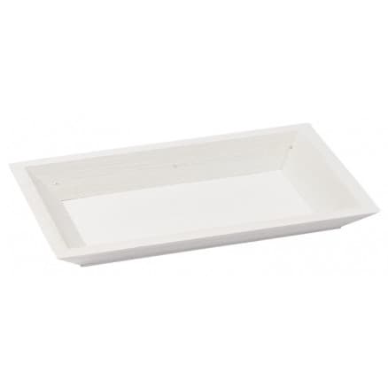 Träbricka Vit 25x16x3cm - 1 st