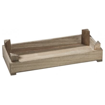 Trälåda/Bricka Brun 35x15x8cm - 1 st