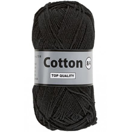 Lammy Cotton 8/4 Garn 1 Svart
