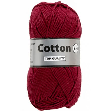 Lammy Cotton 8/4 Garn 848 Röd