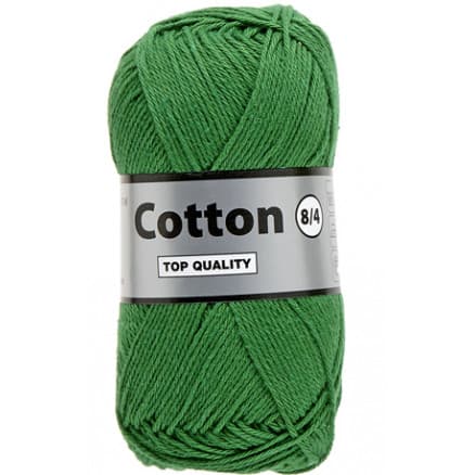 Lammy Cotton 8/4 Garn 373 Gräsgrön