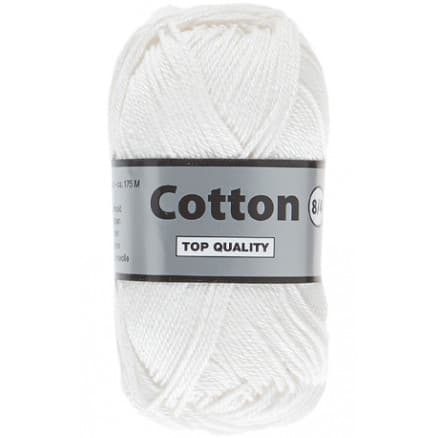 Lammy Cotton 8/4 Garn 844 Vit