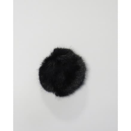 Pompon Pälstofs Akryl Svart 80mm