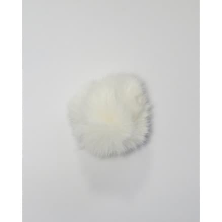 Pompon Pälstofs Akryl Vit 80mm