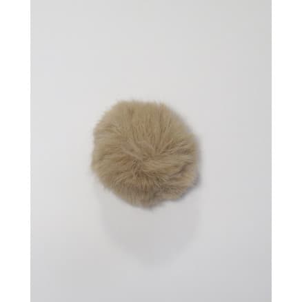 Pompon Pälstofs Akryl Natur 80mm
