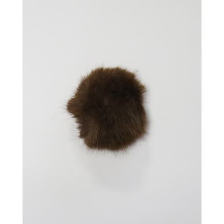 Pompon Pälstofs Akryl Brun 80mm