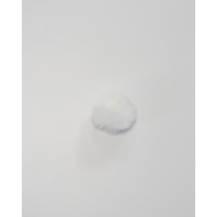 Pompon Pälstofs Akryl Vit 50mm