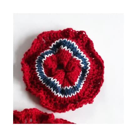 Mini Scrunchie av Rito Krea - Scrunchie Stickmönster 9 cm