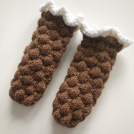 Bubbeldröm Sockar av Rito Krea - Babysockar Stickmönster 0-1 mån.