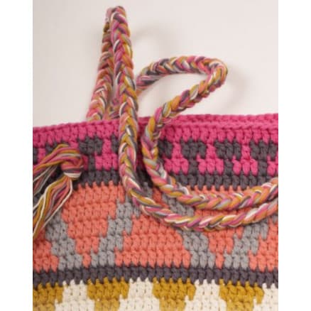Market Day by DROPS Design - Väska med mönster Virkmönster