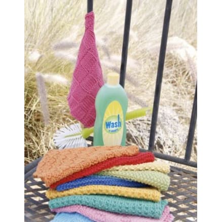 Summer Jolly by DROPS Design - Disktrasor Stick-mönster 21x21 cm