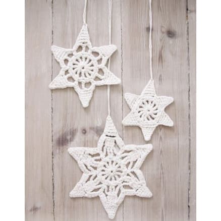 Wishing Stars by DROPS Design - Julstjärnor Virk-mönster 3 storlekar