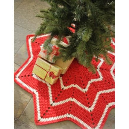 Under the Christmas Tree by DROPS Design - Julgransmatta Virk-mönster 95 cm