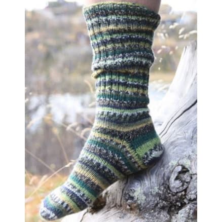 Woodlands by DROPS Design - Sockor Stick-mönster str. 38/40 - 44/46