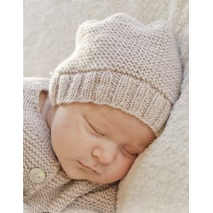 In my dreams by DROPS Design - Baby Mössa Stick-mönster strl. Prematur - 3/4 år