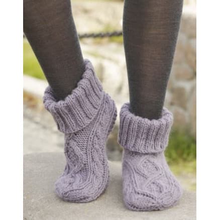 Celtic Dancer by DROPS Design - Tofflor Stickmönster strl. 35/37 - 41/43