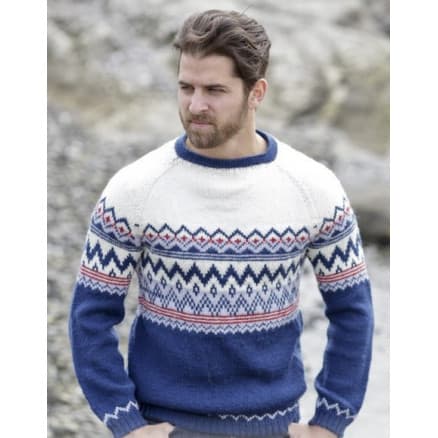 Ã“lafur Jumper by DROPS Design - Tröja Stick-mönster strl. S - XXXL