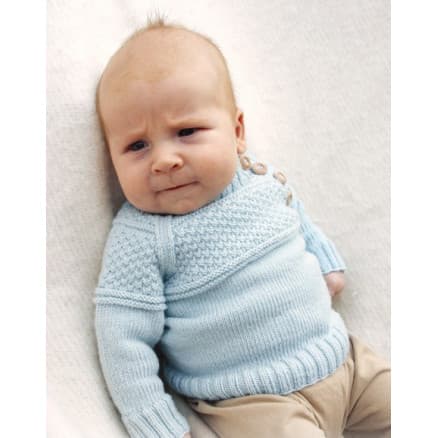 McDreamy by DROPS Design - Baby Blue Stick-mönster strl. 1/3 mdr - 3/4 år