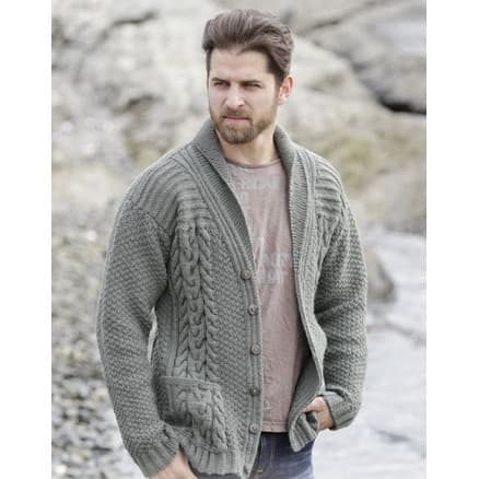 Finnley by DROPS Design - Jacka Stick-mönster strl. S - XXXL