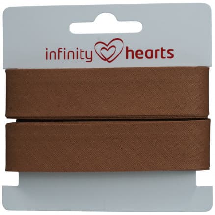 Infinity Hearts Kantband/Snedslå Bomull 40/20mm 31 Mellanbrun - 5m