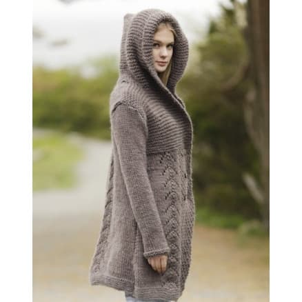 Into The Woods by DROPS Design - Jacka Stick-opskrift strl. S - XXXL