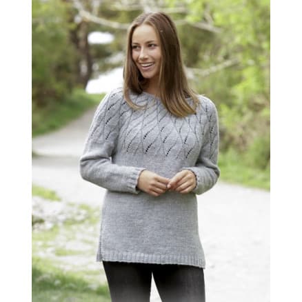 Winter Sea by DROPS Design - Tröja Stickmönster strl. S - XXXL