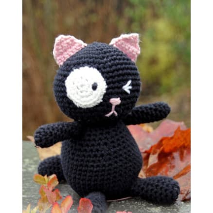 Sylvester by DROPS Design - Katt Virkmönster 18cm