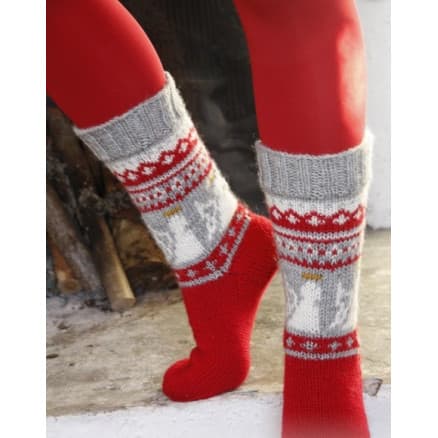 Angel Feet by DROPS Design - Sockor Stick-mönster str. 32/34 - 41/43