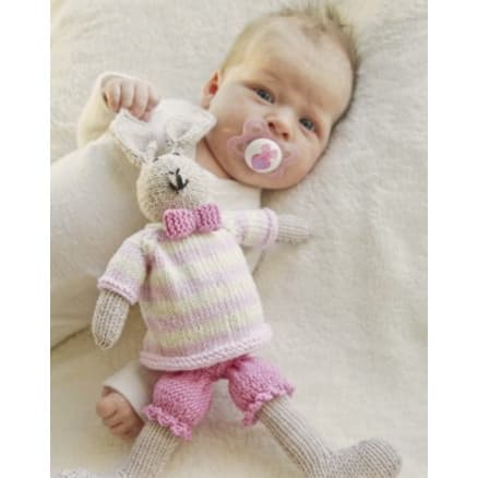 Mrs. Bunny by DROPS Design - Baby Nalle Stickmönster