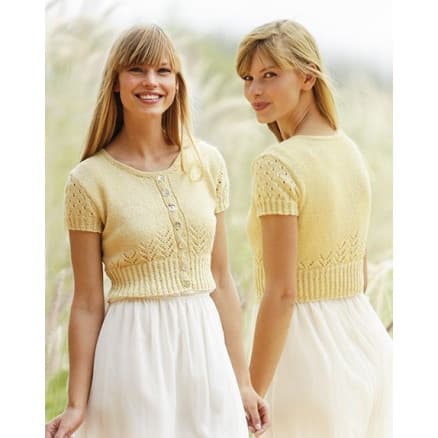 Spring Fling by DROPS Design - Bolero Stick-mönster strl. S - XXXL