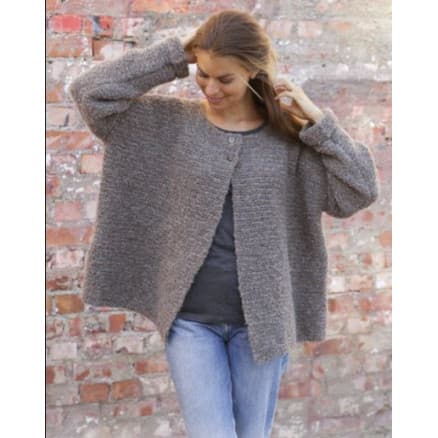 Willow Lane Jacket by DROPS Design - Jacka stickmönster str. S - XXXL