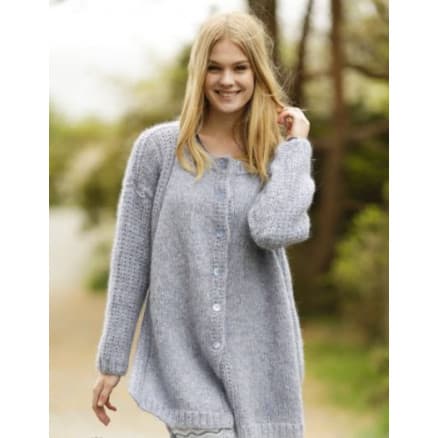 Sigrid Jacket by DROPS Design - Jacka Stick-mönster strl. S - XXXL