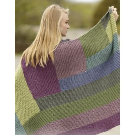 Colorblock by DROPS Design - Filt Stick-mönster 130x88 cm