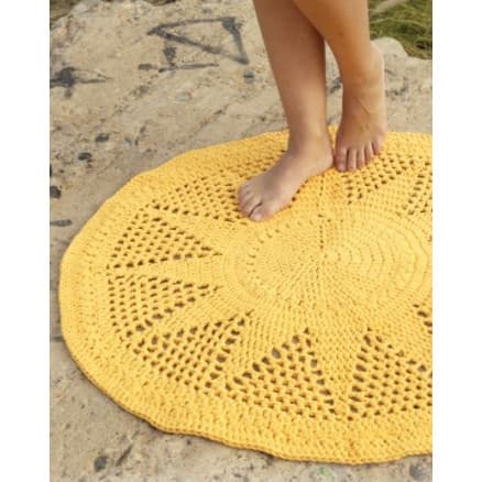 Sol by DROPS Design - Matta Virk-mönster 84 cm