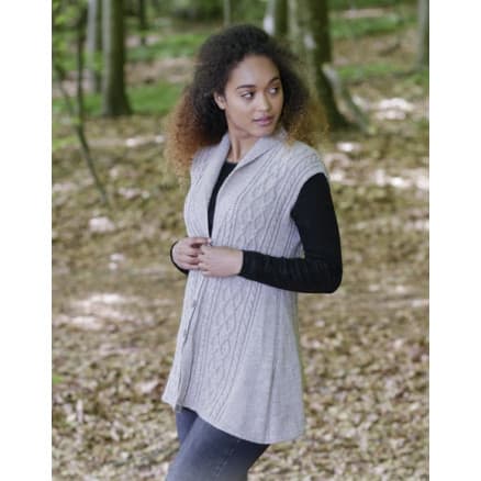 Morgan's Daughter Vest by DROPS Design - Väst Stickmönster strl. S - XXXL