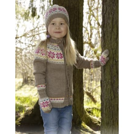 Prairie Fairy by DROPS Design - Jacka Stick-mönster strl. 3/4 - 11/12 år