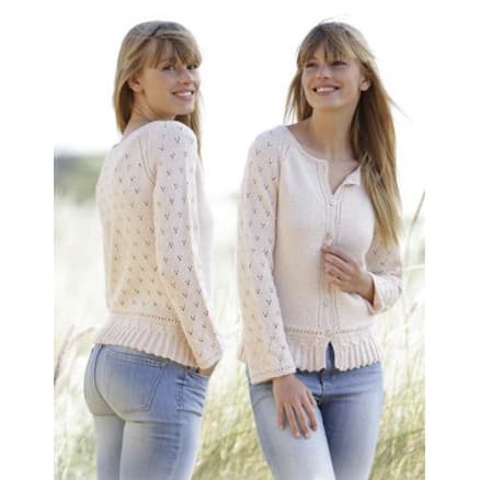 Jolly May by DROPS Design - Jacka Stick-mönster strl. XS - XXXL