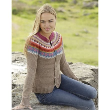 Stavanger Cardigan by DROPS Design - Jacka Stick-mönster strl. S - XXXL