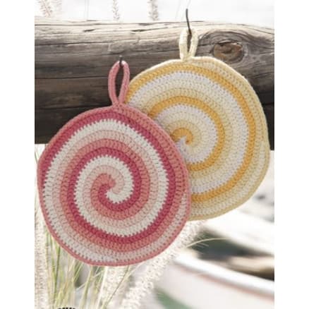 Candy Daze by DROPS Design - Grytlappar Virkmönster