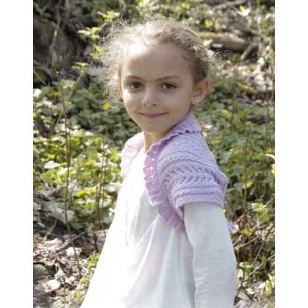 Leelanee by DROPS Design - Bolero Stick-mönster strl. 3/4 - 11/12 år