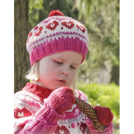 Â Warmhearted Hat by DROPS Design - Mössa stickmönster str. 12/24 mån - 3/6 år